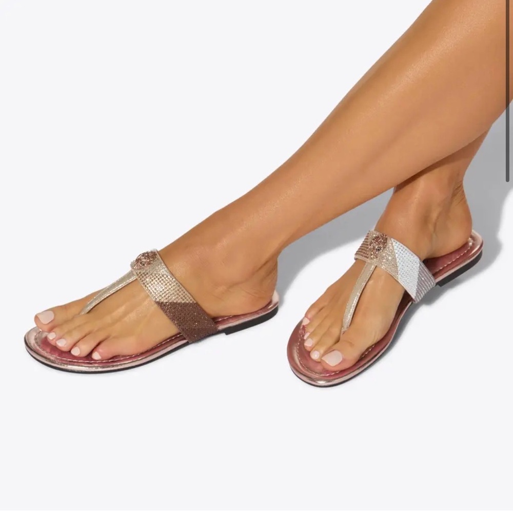 NEW! Kurt Geiger Kensington T-Bar Sandal Sz. 38.5 - Picture 2 of 11